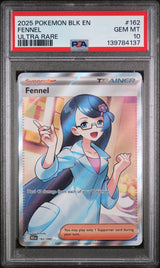 FENNEL ULTRA RARE 2025 POKEMON BLK EN-BLACK BOLT PSA GEM MT 10
