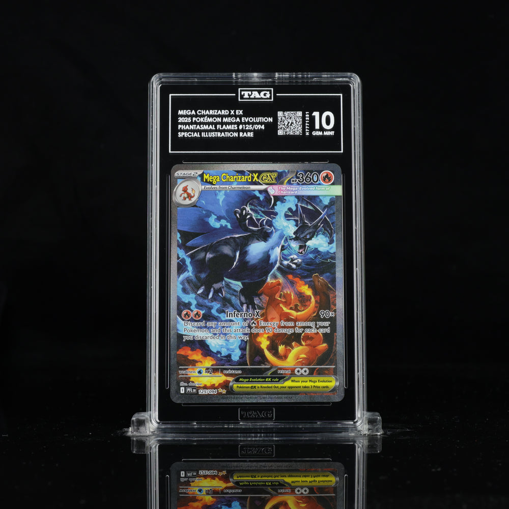 MEGA CHARIZARD X EX 2025 2025 POKÉMON MEGA EVOLUTION #125/094 TAG 10