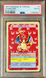 CHARIZARD BLUE BACK 1997 TOPSUN PSA 4