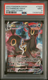 FA/UMBREON VMAX BRILLIANT STARS 2022 POKEMON SWORD & SHIELD BRILLIANT STARS PSA MINT 9