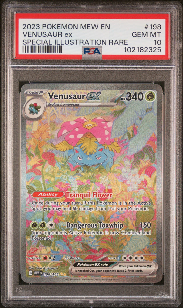 VENUSAUR EX SPECIAL ILLUSTRATION RARE 2023 POKEMON MEW EN-151 PSA GEM MT 10 - front