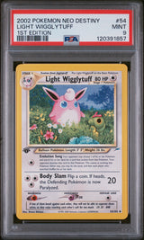 LIGHT WIGGLYTUFF 1ST EDITION 2002 POKEMON NEO DESTINY PSA MINT 9 - front