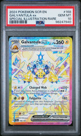 2024 POKEMON SCR EN-STELLAR CROWN #168 GALVANTULA EX SPECIAL ILLUSTRATION RARE PSA 10