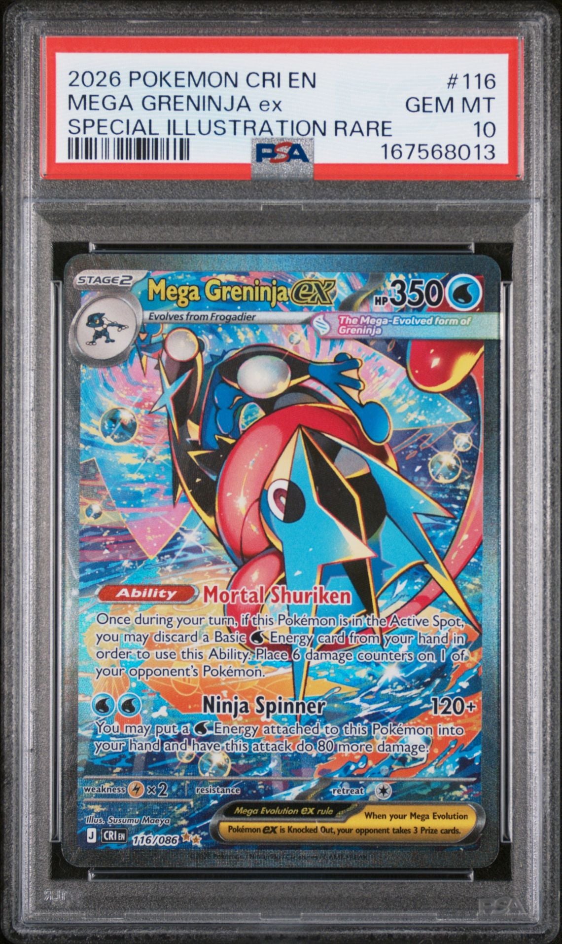MEGA GRENINJA ex - PSA GEM MT 10