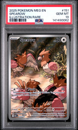 SPEAROW ILLUSTRATION RARE 2025 POKEMON MEG EN-MEGA EVOLUTION PSA GEM MT 10