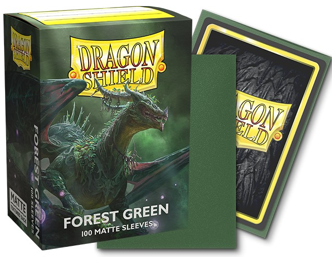 Dragon Shield Sleeves: Standard Matte - Forest Green 100CT