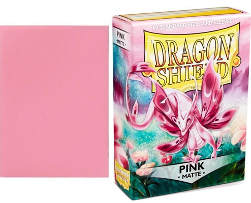 Dragon Shield Sleeves: Standard Matte - Pink 60CT