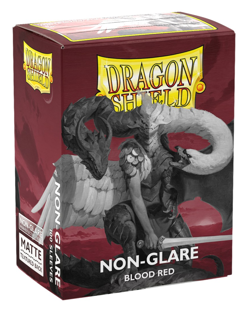 Dragon Shield Sleeves: Standard Matte Non-Glare - Blood Red 100CT