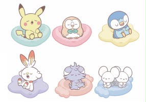 Chinese Pokemon PokePeace Nap Figure Blind Box
