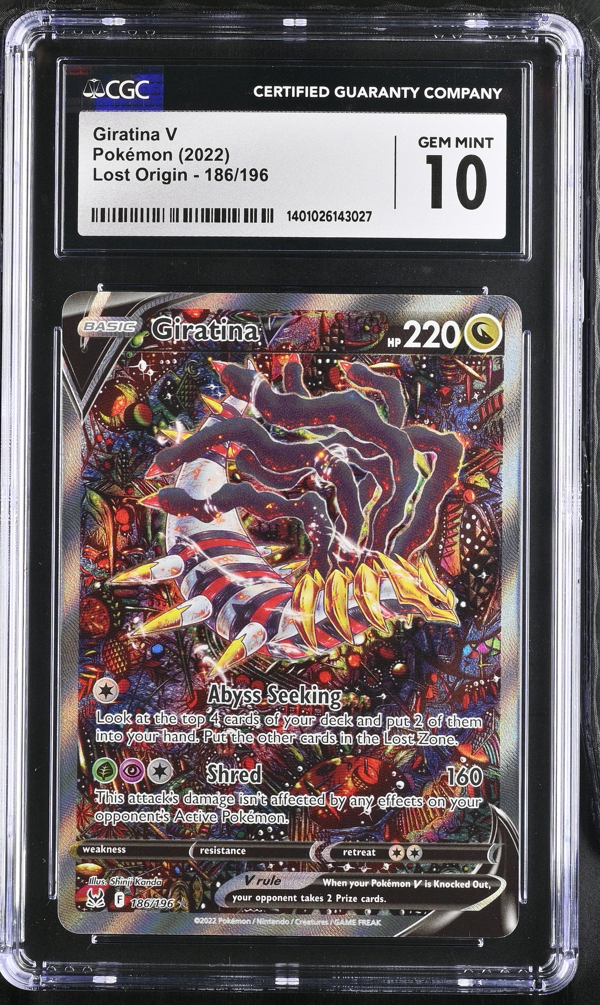 GIRATINA V 2022 LOST ORIGIN CGC 10