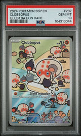 CLOBBOPUS ILLUSTRATION RARE 2024 POKEMON SSP EN-SURGING SPARKS PSA GEM MT 10