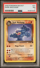 DARK MACHAMP 2000 POKEMON ROCKET PSA NM 7