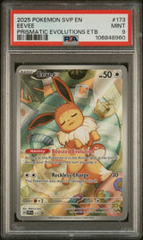 EEVEE PRISMATIC EVOLUTIONS ETB 2025 POKEMON SVP EN-SV BLACK STAR PROMO PSA MINT 9