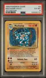 MACHAMP-HOLO 1ST EDITION 1999 POKEMON GAME PSA EX-MT 6
