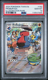 PROBOPASS ILLUSTRATION RARE 2024 POKEMON TWM EN-TWILIGHT MASQUERADE PSA GEM MT 10