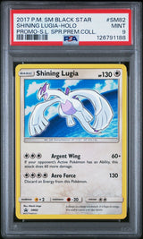 SHINING LUGIA-HOLO PROMO-S.L. SPR.PREM.COLL. 2017 POKEMON SM BLACK STAR PROMO PSA MINT 9