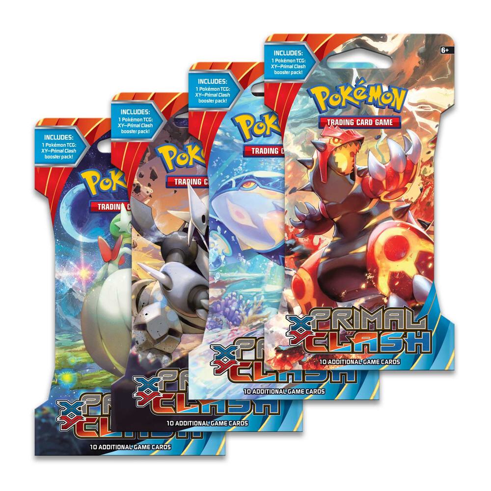 Primal Clash Sleeved Booster Pack Art Bundle [Set of 4] - XY - Primal Clash (PRC)